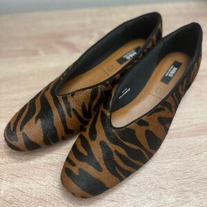 M&S COLLECTION Leather Leopard Print Pumps 6.5 UK